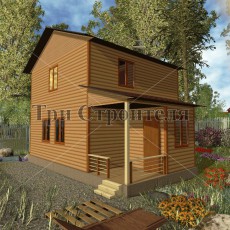 Проект Д32 6×8 «Тамиссуо» компании Три Строителя фото 1 - izzba.ru