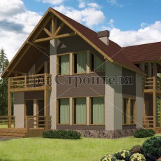 Проект ДК64 9×8.4 «Дубровка» компании Три Строителя фото 1 - izzba.ru