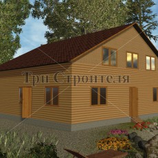 Проект ДБ22 10.8×10.8 «Дружба» компании Три Строителя фото 1 - izzba.ru