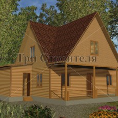 Проект ДБ13 8×11 «Полесье» компании Три Строителя фото 1433 - izzba.ru