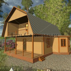 Проект Д27 6×8 «Лебедевка» компании Три Строителя фото 1348 - izzba.ru