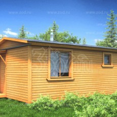 Проект Баня 4.0×6.0 Б-150 компании Зодчий фото 829 - izzba.ru