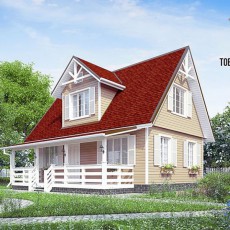 Проект Терем 1К 6х9м Каркас 200 компании Терем фото 681 - izzba.ru