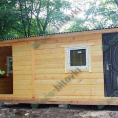 Проект Бытовка с двумя комнатами компании Эко-бытовки фото 1 - izzba.ru