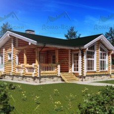 Проект Дом из бревна 110м2 компании  фото 2185 - izzba.ru