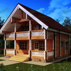 Проект Дом из бруса 125м2 компании Дома-бани фото 2218 - izzba.ru