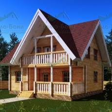 Проект Дом из бруса 144.17м2 компании Дома-бани фото 1 - izzba.ru