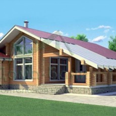 Проект Дом из бруса 134м2 компании Дома-бани фото 1 - izzba.ru