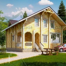 Проект Дом из бруса 175.21м2 компании Дома-бани фото 2239 - izzba.ru