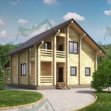 Проект Дом из бруса 176.09м2 компании Дома-бани фото 2242 - izzba.ru