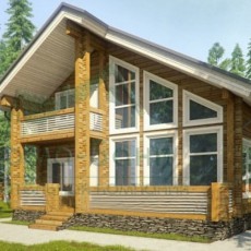 Проект Дом из бруса 215.78м2 компании Дома-бани фото 1 - izzba.ru