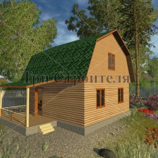 Проект Д15 6×6 «Заря» компании Три Строителя фото 1 - izzba.ru