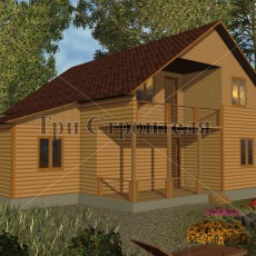 Проект ДБ18 10×10 «Дивенская» компании Три Строителя фото 1 - izzba.ru