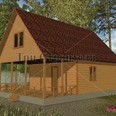 Проект ДБ28 9×6 «Здоровье» компании Три Строителя фото 1 - izzba.ru