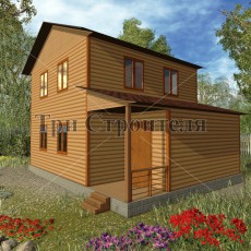 Проект Д34 6×8 «Форносово» компании Три Строителя фото 1 - izzba.ru