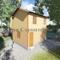 Проект ДБ36 6×4.5 «Киржач» компании Три Строителя фото 1 - izzba.ru