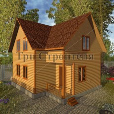 Проект Д54 8×7 «Трубников Бор» компании Три Строителя фото 1 - izzba.ru