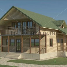 Проект ДК74 12×8.4 «Дмитров» компании Три Строителя фото 1 - izzba.ru