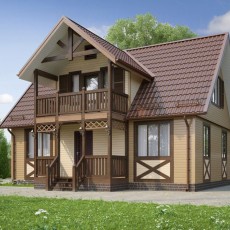 Проект Богатырь Д- 3 БК Брус 150 компании Терем фото 1 - izzba.ru