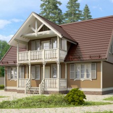 Проект Илья Муромец 9.5х12 К-200 компании Терем фото 1 - izzba.ru