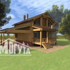 Проект дом в брусе Муромец-202 компании Могута фото 1820 - izzba.ru