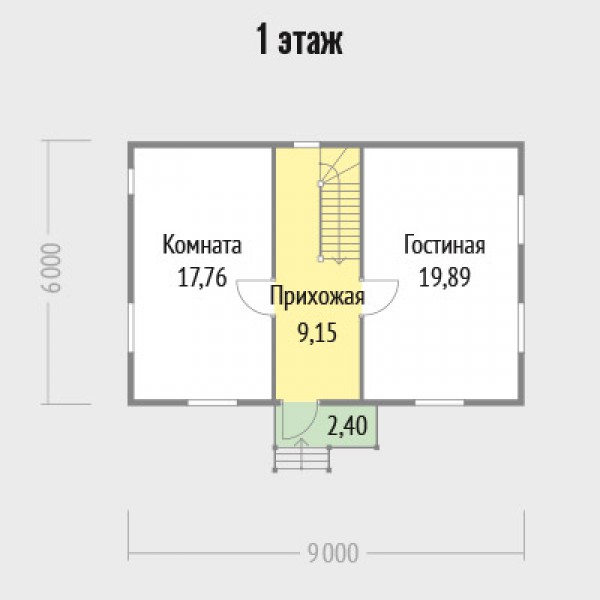 Проект дома терем 6х9