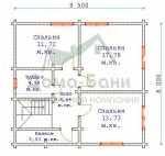 Проект Дом из бруса 136м2 компании Дома-бани фото 3