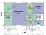 Проект Дом из бруса 170.97м2 компании Дома-бани фото 3