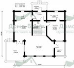 Проект Дом из бруса 215м2 компании Дома-бани фото 3